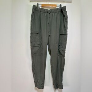 Banana Republic | Olive Green Lyocell Utility Cargo Jogger Pants | Size L
